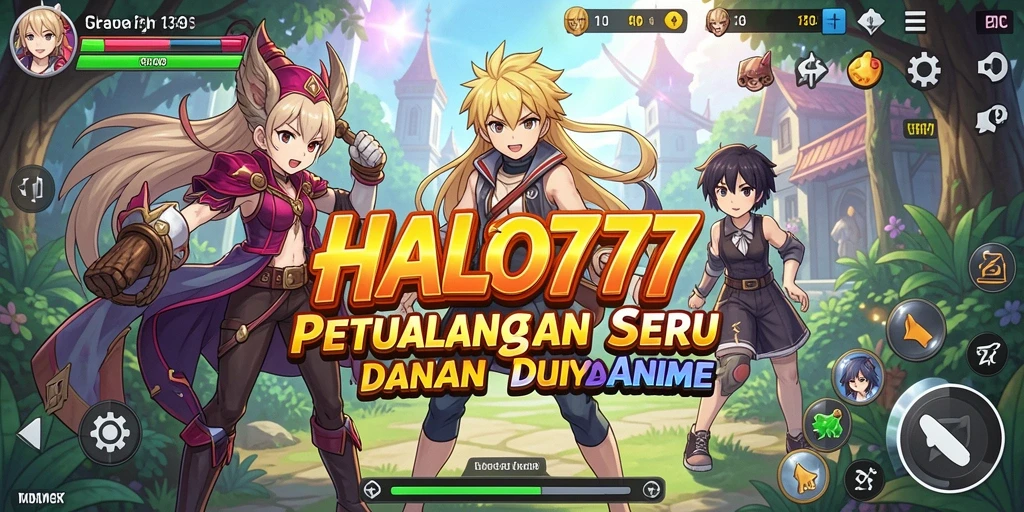 Tangkapan layar gameplay HALO777 yang menampilkan aksi seru di dunia Anime.