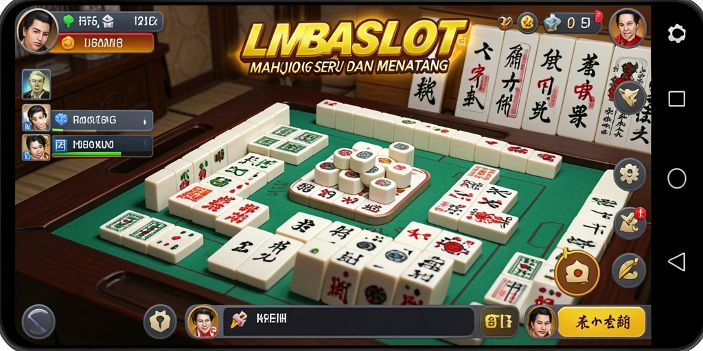 Tampilan gameplay Mahjong yang menarik dan menantang di LMBASLOT.
