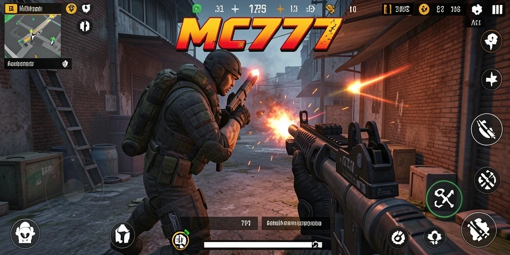 Gameplay seru dalam <strong>MC777</strong> dengan aksi tembak-menembak yang mendebarkan.