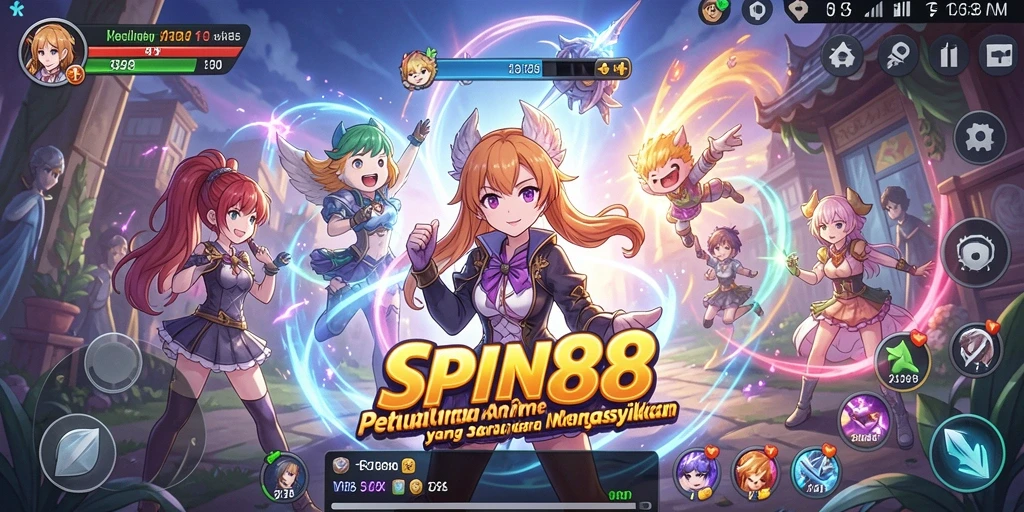 Tampilan gameplay Anime yang memukau dari SPIN88.